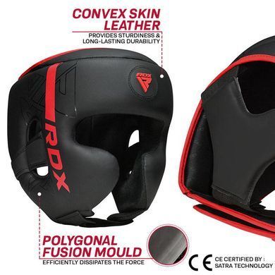 Шлем RDX F6 Kara Head Guard Matte Red, M