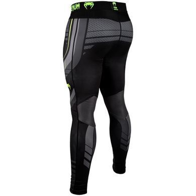 Компресійні штани Venum Technical 2.0 Spat Black Yellow, Чорний, L