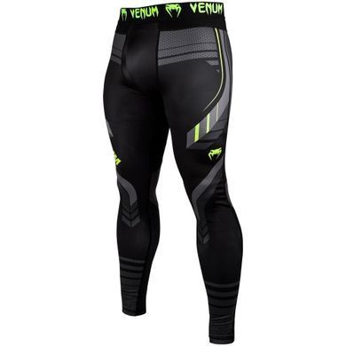Компресійні штани Venum Technical 2.0 Spat Black Yellow, Чорний, L