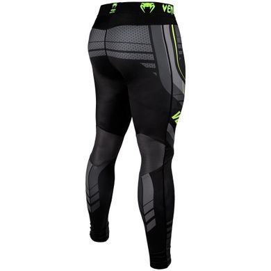 Компресійні штани Venum Technical 2.0 Spat Black Yellow, Чорний, L