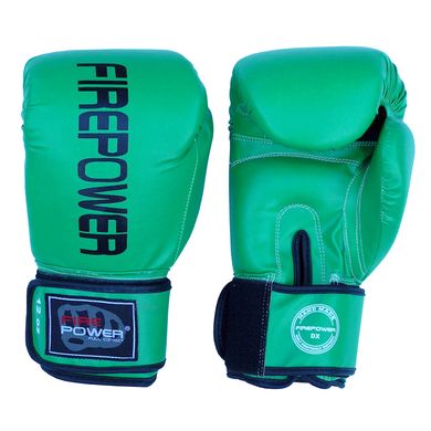 Боксерські рукавички Firepower FPBGA11 Зелені, 12oz, 12oz