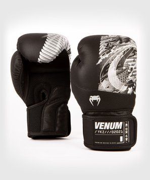 Боксерські рукавиці Venum YKZ21 Boxing Gloves Black Silver, 8 oz