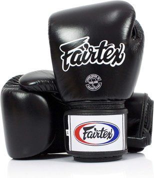 Боксерские перчатки Fairtex BGV1BR Universal Gloves Breathable Black, 14 oz