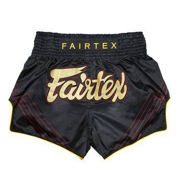 Тайские шорты Fairtex BS1925 Mr. X Black Red, Черный, L