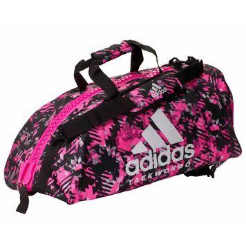 Спортивна сумка-рюкзак Adidas 2in1 Bag "Taekwondo" Nylon Рожева M