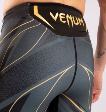 Компрессионные шорты Venum UFC Fight Night Long Pro Line Vale Tudo Black Gold, Cерый, XS