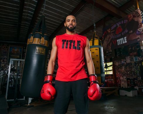 Безрукавка TITLE Boxing Iconic Block Muscle Tee Red Black, Червоний, M