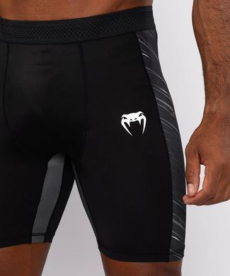 Компресійні шорти Venum Rapid Vale Tudo Shorts - Black/Storm Grey, Чорний-Сірий, S