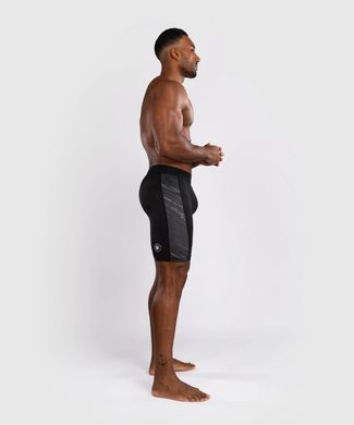 Компресійні шорти Venum Rapid Vale Tudo Shorts - Black/Storm Grey, Чорний-Сірий, S