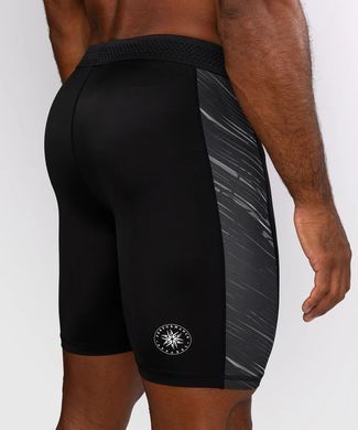 Компресійні шорти Venum Rapid Vale Tudo Shorts - Black/Storm Grey, Чорний-Сірий, S