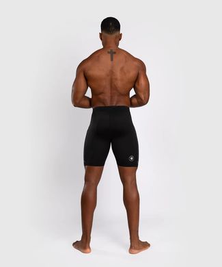 Компресійні шорти Venum Rapid Vale Tudo Shorts - Black/Storm Grey, Чорний-Сірий, S