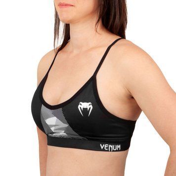 Спортивний топ Venum Dune 2.0 Sport Bra Black White, S