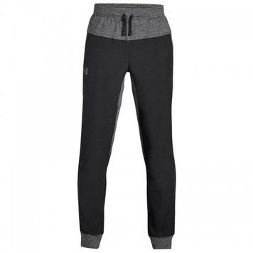 Дитячі штани Under Armour Woven Warm Up Joggers Black, Чорний, YL