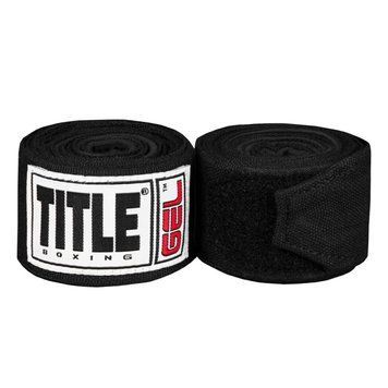 Бинты боксерские эластичные TITLE Boxing GEL Iron Fist Wraps Черные 3м