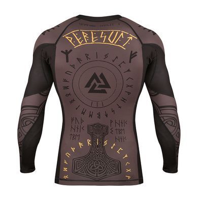 Рашгард Peresvit Valhalla Rashguard Long Sleeve Brown, Коричневий, XS