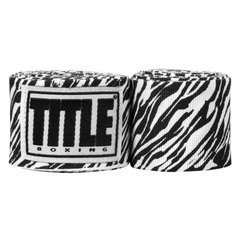 Бинты боксерские эластичные TITLE Boxing Print Mexican Stile Zebra, 4,5м, 4,5м