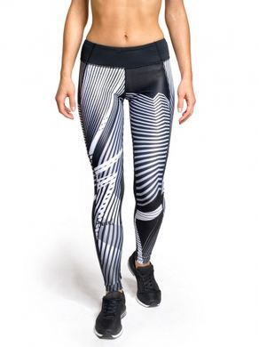 Женские компрессионные леггинсы Peresvit Air Motion Ladies Printed Leggings Insight, Черный-Серый, XS