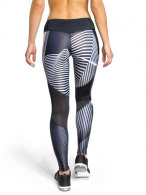 Женские компрессионные леггинсы Peresvit Air Motion Ladies Printed Leggings Insight, Черный-Серый, XS