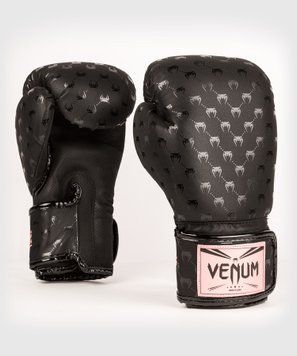 Боксерські рукавиці Venum Impact Monogram Boxing Gloves Black Pink Gold, 8 oz
