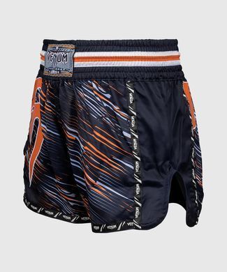 Тайські шорти Venum Giant Muay Thai Shorts - Orange, Чорний, S