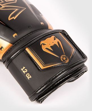 Боксерські рукавиці Venum Elite Evo Boxing Gloves Black Bronze, 8 oz