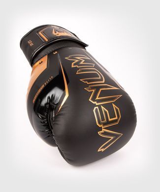 Боксерські рукавиці Venum Elite Evo Boxing Gloves Black Bronze, 8 oz