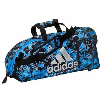 Спортивна сумка-рюкзак Adidas 2in1 Bag "Taekwondo" Nylon Блакитна M