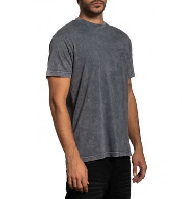 Футболка Affliction Custom Garage SS Tee Charcoal Lava Wash, S