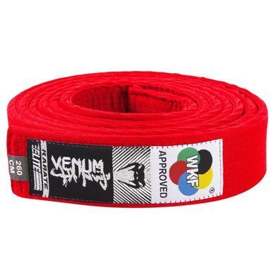 Пояс для каратэ Venum Karate Belt Red, Красный, 260 cm