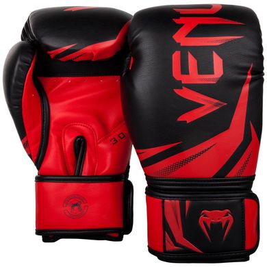 Боксерские перчатки Venum Challenger 3.0 Черные с красным, 12oz, 12oz