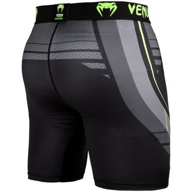 Компрессионные шорты Venum Technical 2.0 Compression Shorts Black Yellow, Черный-Серый, S