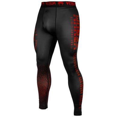 Компрессионные штаны Venum Signature Spats Black Red, Черный-Красный, XS