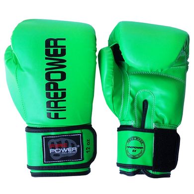 Боксерские перчатки Firepower FPBGA11 Салатовые, 12oz, 12oz