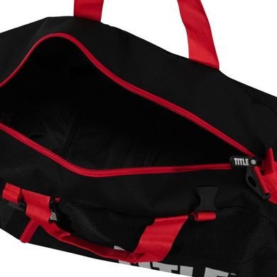Спортивна сумка-рюкзак TITLE Boxing Champion Sport Чорна з червоним