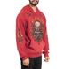 Толстовка Affliction Toxic Tavern Po Hood Vtg. Red Potassium Spray, Красный, M