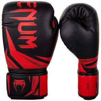 Боксерські рукавички Venum Challenger 3.0 Чорні з червоним 14oz