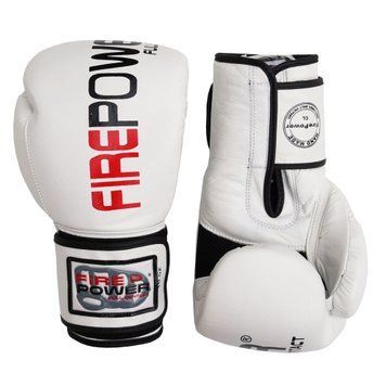 Боксерские перчатки Firepower FPBG2 Белые 20oz