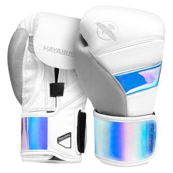Боксерские перчатки Hayabusa T3 Boxing Gloves White Iridescent, 10 oz