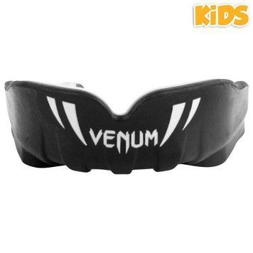 Капа детская Venum Challenger Черная с белым