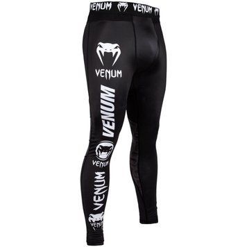 Компрессионные штаны Venum Logos Spat Black, Черный, XS