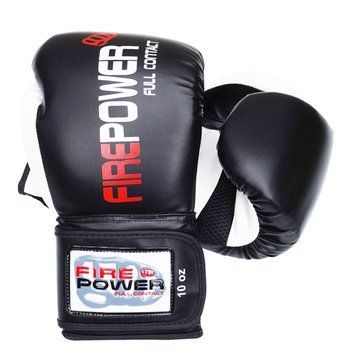 Боксерські рукавички Firepower FPBGA2 Чорні 10oz