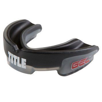 Капа TITLE Gel Triple-Shox Чорна з сірим