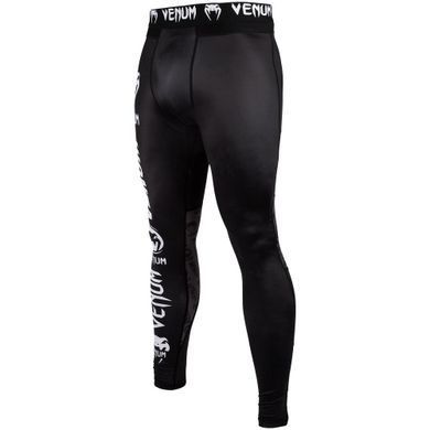 Компрессионные штаны Venum Logos Spat Black, Черный, XS