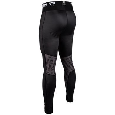 Компрессионные штаны Venum Logos Spat Black, Черный, XS