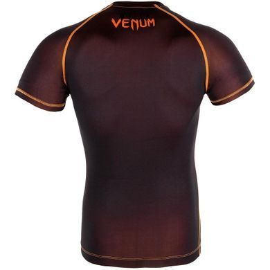Компресійна футболка Venum Contender 3.0 Compression T-shirt Short Sleeves Black/Orange, M