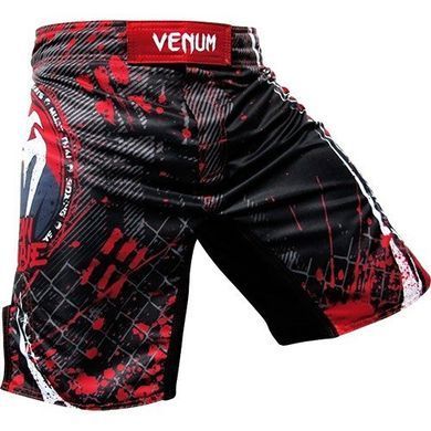 Шорти Venum Korean Zombie UFC 163 Fightshorts - Black, Чорний-Червоний, XXL