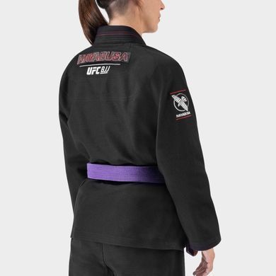 Жіноче кімоно для бразильського джиу-джитсу Hayabusa UFC BJJ (Штани RipStop) Чорне F0
