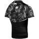 Рашгард Venum Art Short Sleeves Rashguard Black White, Cерый, XS
