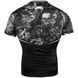 Рашгард Venum Art Short Sleeves Rashguard Black White, Cерый, XS
