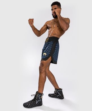 Боксерські шорти Venum Monogram Boxing Short Black Navy Blue, Темно-синій, XS
